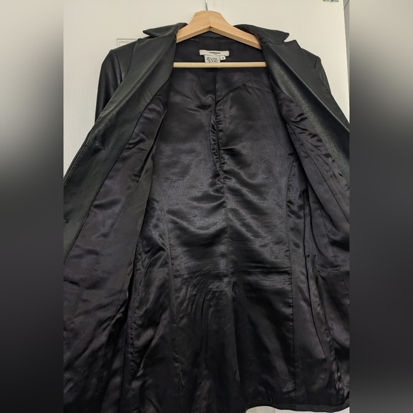 Vertigo black leather blazer jacket - Picture 4 of 8